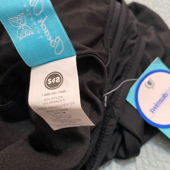 Beach Belle Black Swimwear, size 26 - Picture 3 of 3